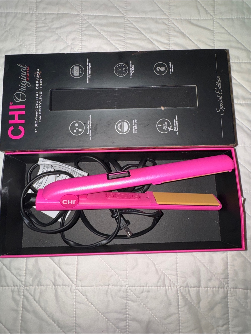 Pink limited edition CHI iron